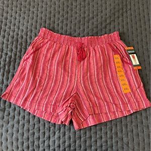 Briggs Red Linen Shorts - NWT - Size XXL